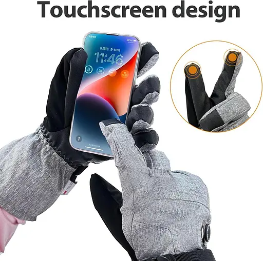 Термопальчатки Aroma Season для чоловіків та жінок, зимові рукавички з батарейним харчуванням для активного відпочинку - фото 6