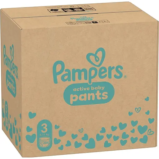 Уценка. Набор подгузники-трусики Pampers Active Baby Pants 3 (6-11 кг) 204 шт. - фото 2