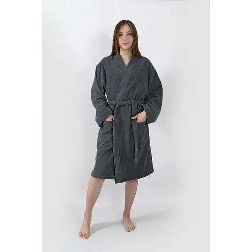 Халат-кімоно Lotus Home Vera антрацит L/XL (svt-2000022350723) - фото 6