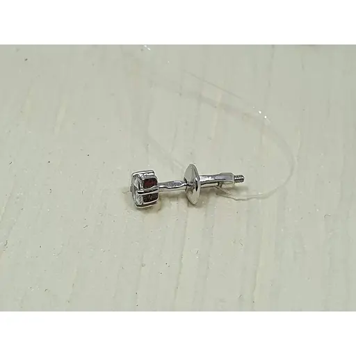 Срібна моносережка пуссета Dear з фианитом. 3149.1С - фото 2