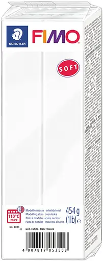 Пластика для біжутерії Soft Біла 454 г Fimo
