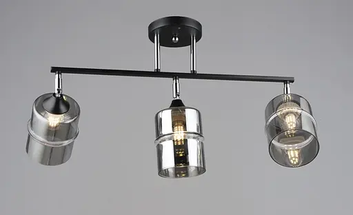 Люстра B K2286/3 BK+CH (Черный + Хром)