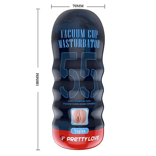 Мастурбатор Pretty Love Vacuum Cup 55 Vagina тілесний - фото 9