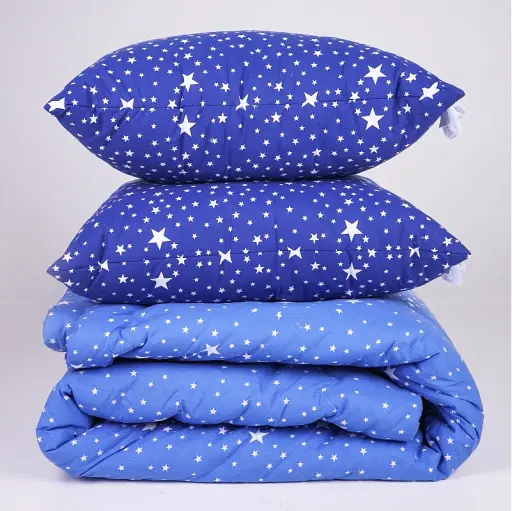 Набор MirSon №1255 Сolor Fun Line Milky Way с эвкалиптовым волокном 220 х 240 см синий (2200010883725) - фото 4