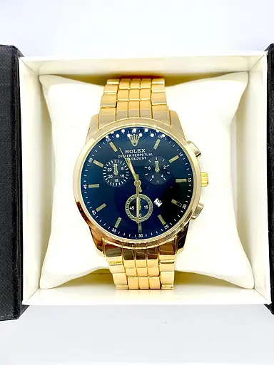 Наручний годинник чоловічий No Brand Rolex Золотистий (IBW907YB) - фото 5