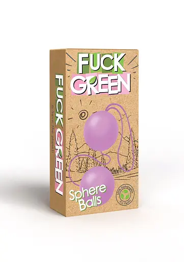 Вагінальні кульки Fuck Green Sphere Balls, 3.2 см, рожевий - фото 3