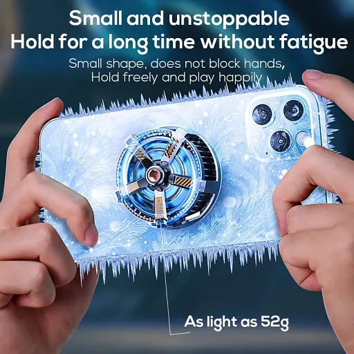 Магнітний кулер активне охолодження для телефону / планшета Memo CXA3 з безпровідний зарядкою Black (18525) - фото 8