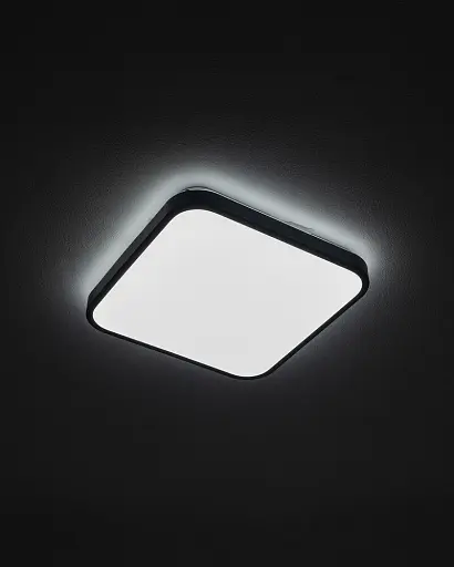 Світильник стельовий Nowodvorski 10984 Agnes Square LED PRO 1x16W 4000K 1300Lm IP44 чорний - фото 2