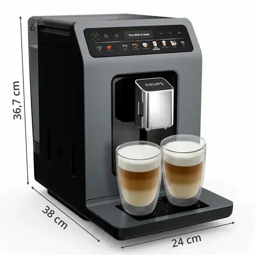 Кавомашина Krups Evidence Hot & Cold сіро-чорний 2.3 л (EA898GF0) - фото 8