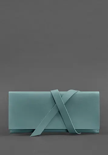 Кожаный женский тревел-кейс Voyager 1.0 бирюзовый - фото 2