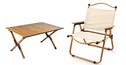 Кемпінговий набір Kermit стіл для пікніка 90 см + стілець туристичні меблі Oxford 600D - фото 2