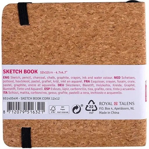 Блокнот для графики Royal Talens Art Creation 12х12 см 140г/м2 80л Cork - фото 3