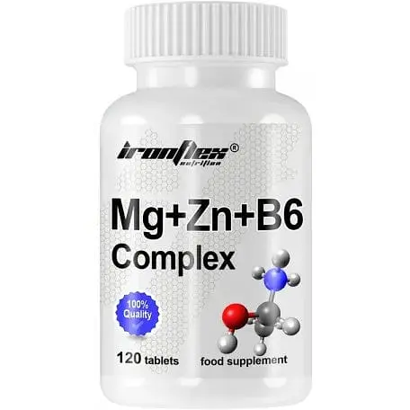 Витамины и минералы IronFlex Mg+Zn+B6 120 таблеток - фото 1