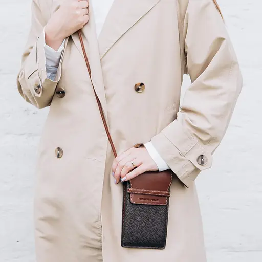 Мини сумка чехол для телефона Grande Pelle 18.5х10.5х3.5 см sum0028486 - фото 3