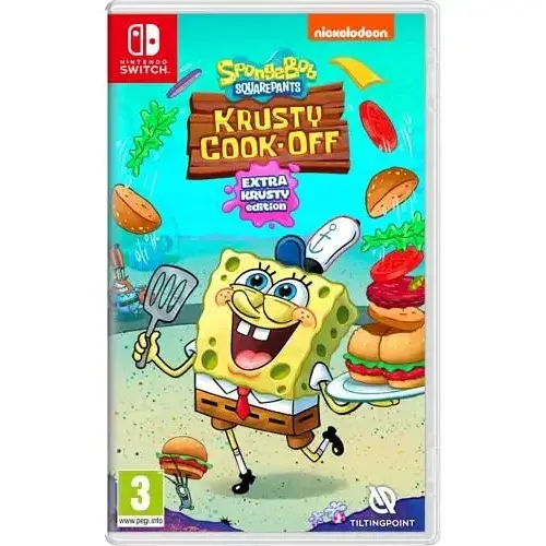Гра SpongeBob SquarePants Krusty Cook-Off - Extra Krusty Edition (російська версія) (Nintendo Switch)