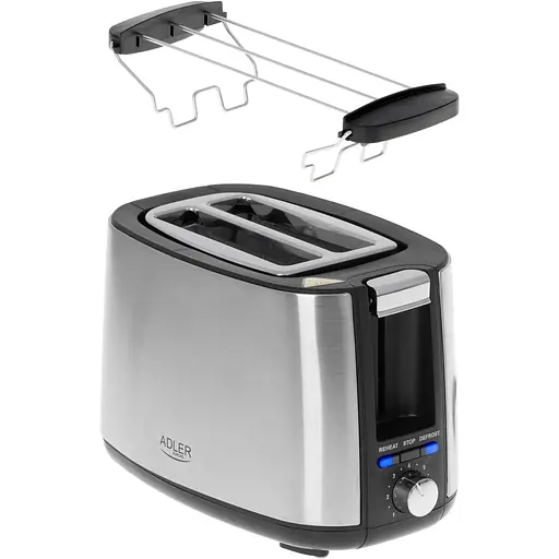 Тостер 900Вт 7 уровней жарки Польша Adler AD 3214 - фото 3