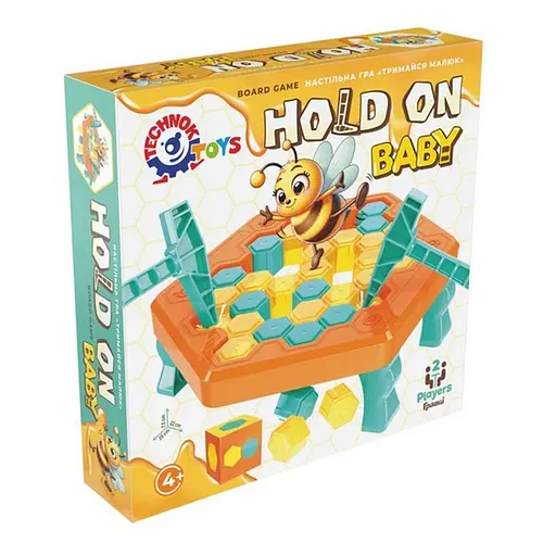 Настольная игра "Держись малыш" ТехноК 9741, 1 пчелка, 2 молоточка - фото 1