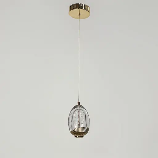 Светильник со сферическим подвесом 13х10 см в золотой оправе | Line F | Арт. MJ200-130 - фото 8