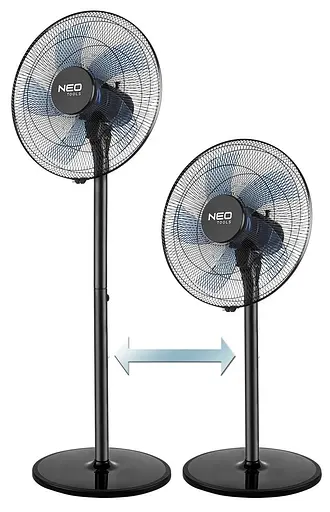 Neo Tools Вентилятор підлоговий професійний 50 Вт діаметр 40 см 3 швидкості двигун мідь 100% - фото 2