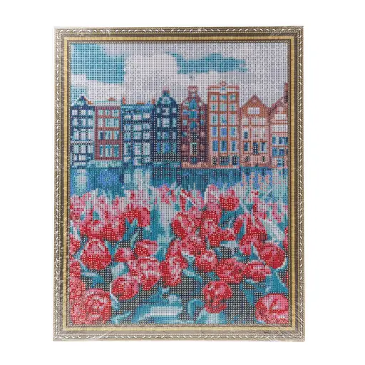 Набір з алмазною мозаїкою "Місце тюльпанів" 40*50 см, IDEA2-CK5865, ТМ "99IDEAS" - фото 6