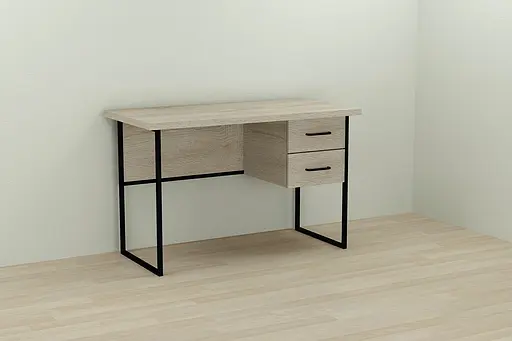 Компьютерный стол Ferrum-decor Таккота 75x100x60 черный ДСП Дуб Сонома 32мм (FRD-101912)