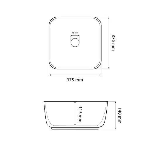 Умивальник VBI Alghero S terazzo glossy накладний VBI-013302, Цветной - фото 2