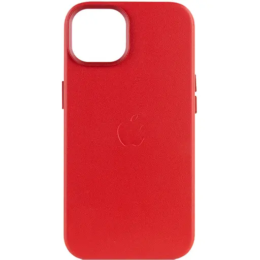 Шкіряний чохол Epik Leather Case AA Plus with MagSafe для Apple iPhone 14, 6.1 Crimson