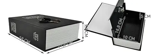 Сейф мини-книга Malatec 6148 - фото 3