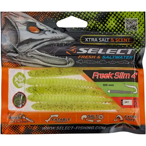 Силикон Select Freek Slim 4" #241 (5 шт/уп) - фото 2