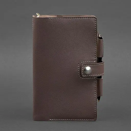 Шкіряний блокнот (Софт-бук) 4.0 темно-бежевий - фото 6