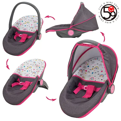 Люлька-переноска для ляльки, 45x28 см, висота 11/29 см, T781021 - фото 2