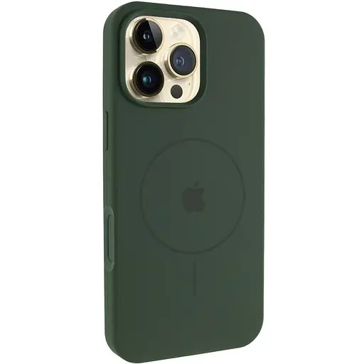 Чохол Epik Silicone Case Full Protective AA V2 with MagSafe для Apple iPhone 16 Pro 6.3 Зелений/Cyprus Green - фото 1