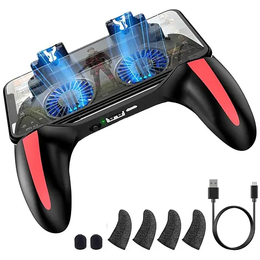 Мобильный игровой контроллер 4000 мАч с зарядным устройством и вентилятором