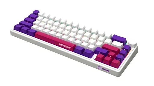 Клавіатура Lorgar KBP70MW Pro Wireless 65% Compact Black White EN/UA (LRG-KBP70MW-WH-US) - фото 2