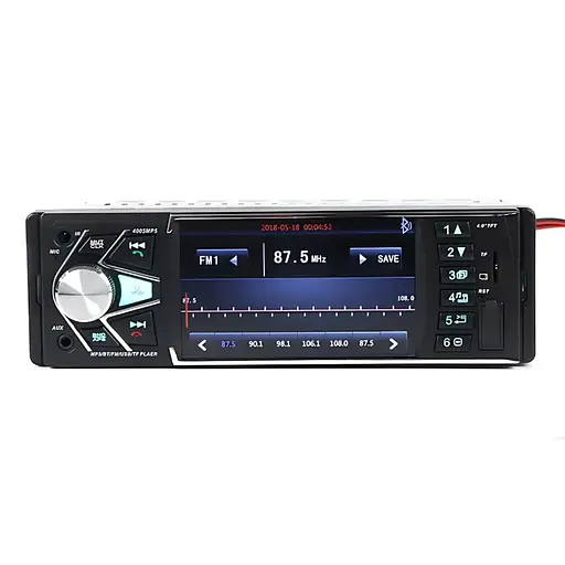 Автомагнитола MP5 4038 BT 1DIN с экраном 4.1"