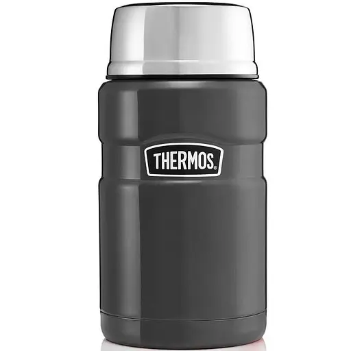 Термос пищевой Thermos Stainless King 710 мл Gun Metal с ложкой