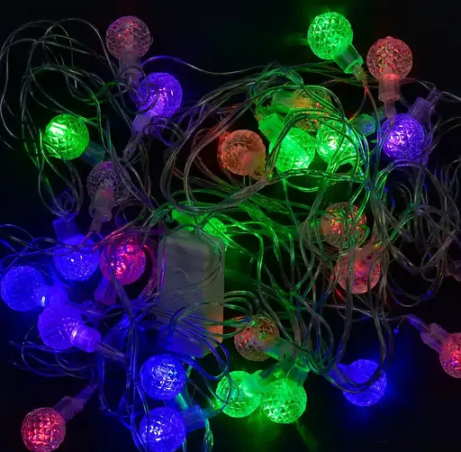 Гірлянда світлодіодна Кульки С 31299, 5 м, 28 лампочок, мультиколор