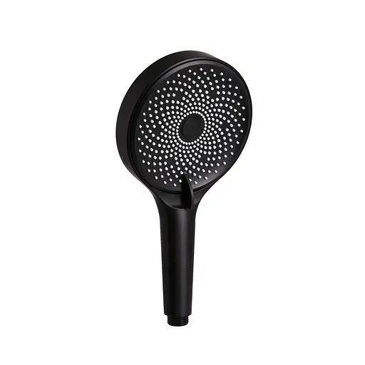 Ручной душ Qtap Rucni D 130 мм круглый QTRUC125BLM45953 Black matt, Черный матовый - фото 1