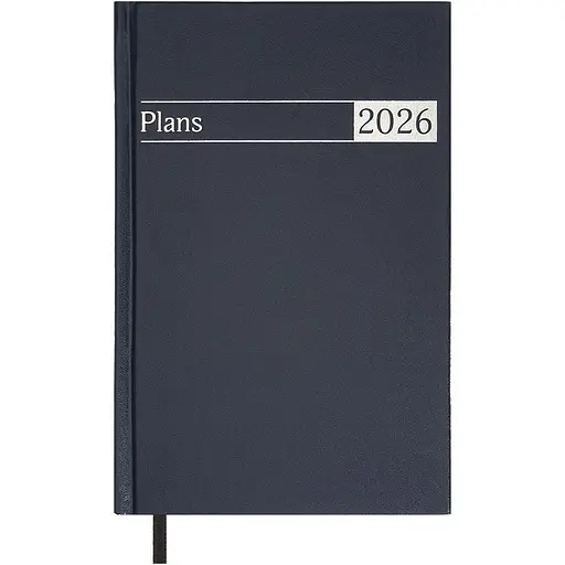 Ежедневник датированный Buromax Urban 2026 A5 бумвинил синий (BM.21169-02)