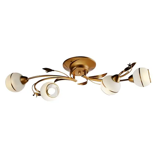 Люстра потолочная Brille в спальню E27 60W G (LK-505C/4)