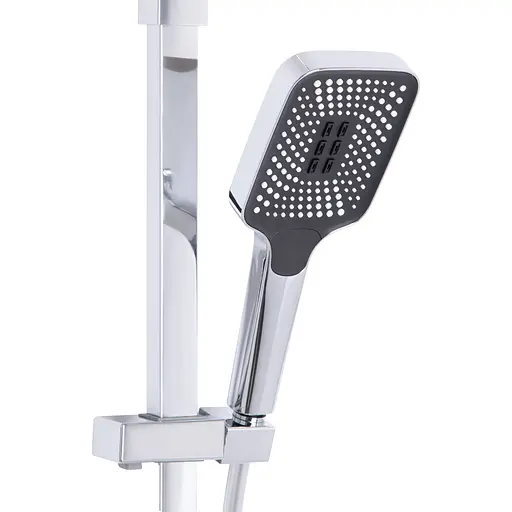 Душова система універсальна Qtap Swan Cascada термостатична на три споживача (з виливом) QTSWA112CRM45902 Chrome, Хром - фото 5