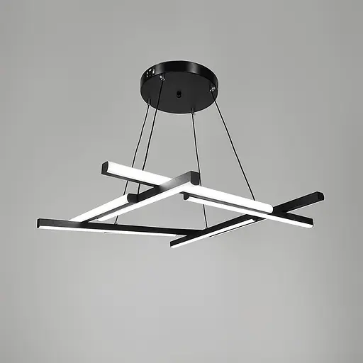 Черная Led люстра с подвесным регулируемым корпусом Ø 90 см | Ст. A 55071-650 BK | Line F - фото 5