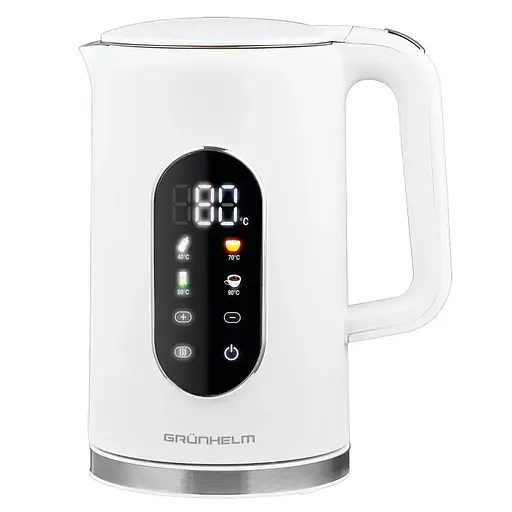 Электрочайник Grunhelm EKS-25030W 1.7л 2200Вт Белый - фото 1