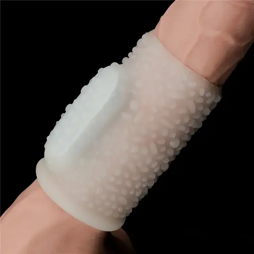 Насадка на пенис с вибрацией Lovetoy Vibrating Drip Knights Ring 10 см белый - фото 5