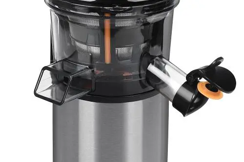 Соковитискач Ardesto JEG-1330S шнекова, 200Вт, 1 швидкість, &quot;крапля стоп&quot;, завантаження &quot;цілком&quot; шириною 40мм, обсяг резервуара для м'якоті: 0.6л, обсяг резервуара для соку: 0.6л, нержавійка - фото 3