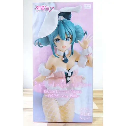 Колекційна фігурка   FuRyu BiCute Bunnies Міку Хацуне Hatsune Miku White Rabbit Baby Pink 28.0 см JAP HM Rabbit 28.140 - фото 5