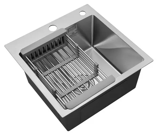 Кухонная мойка Kroner KRP Gebürstet - 4545HM (3.0/1.0 мм) (CV033855) - фото 4