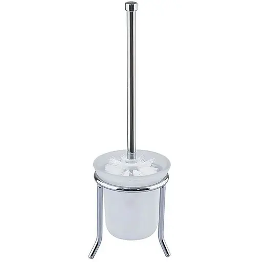 Ершик напольный Zerix на трех ножках (стекло) AFB-905 ZX5076, Хром - фото 1