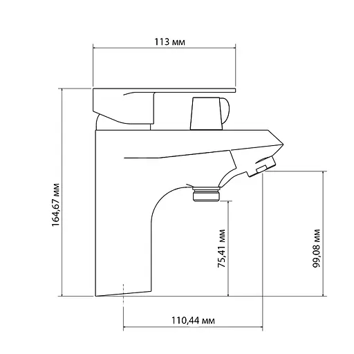 Смеситель для ванны Lidz Tani 011F на борт (c душевым гарнитуром) (k35) LDTAN011FCRM44977 Chrome - фото 2