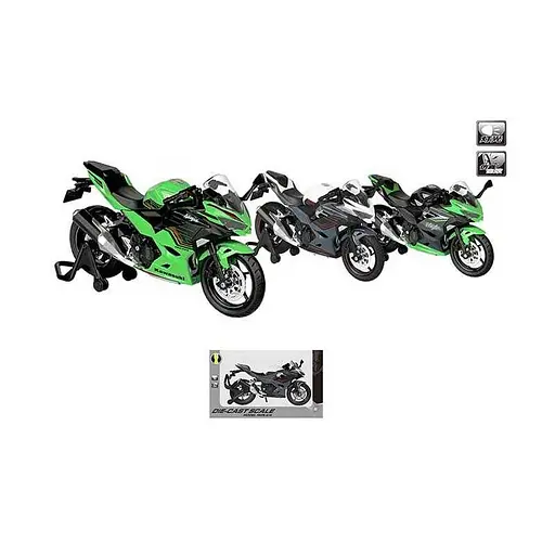 Мотоцикл металевий, M12-17A, з музичними та світловими ефектами (В асортименті) - фото 2